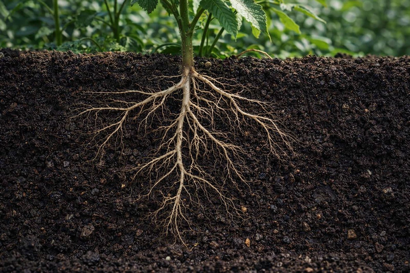 Desarrollo radicular fuerte tras bioestimulación